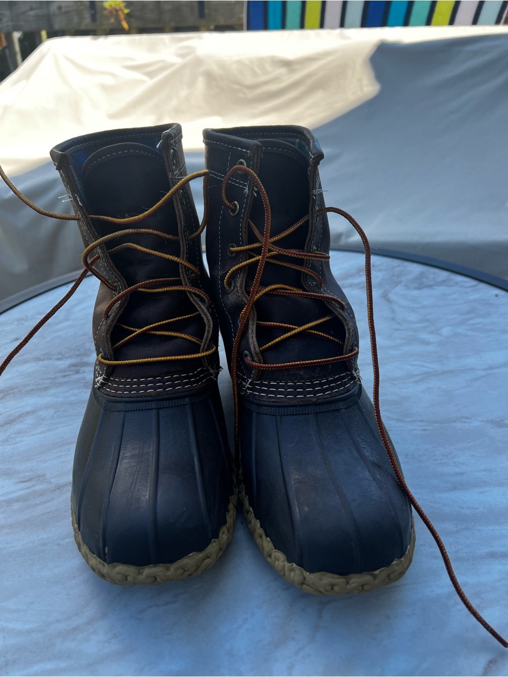 L.L. Bean Brown Lace-Up Waterproof Boots